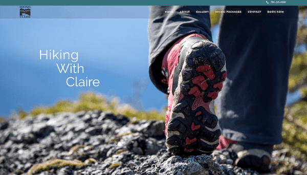 hiking with claire website