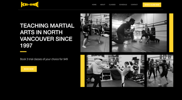 kb one martial arts website