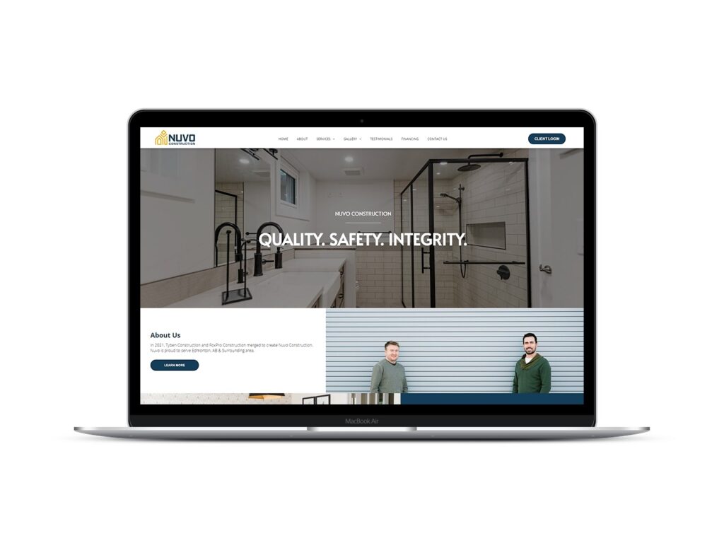 Nuvo Construction Website